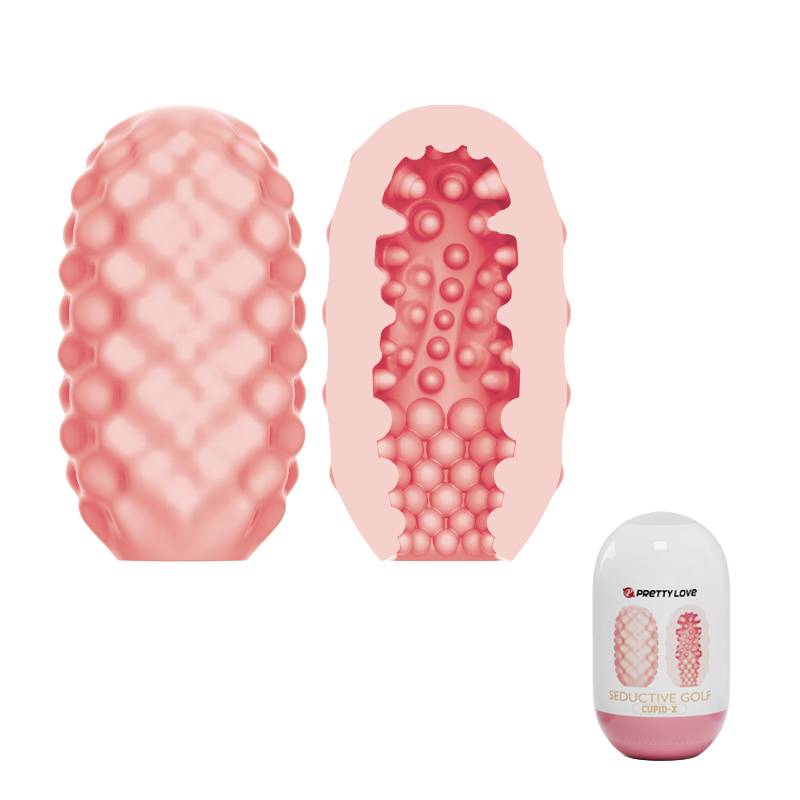 Мастурбатор-яйцо CUPID X SEDUCTIVE GOLF, рельефный туннель, силикон, розовый, 10х5,6 см Мастурбатор-яйцо CUPID X SEDUCTIVE GOLF, рельефный туннель, силикон, розовый, 10х5,6 см