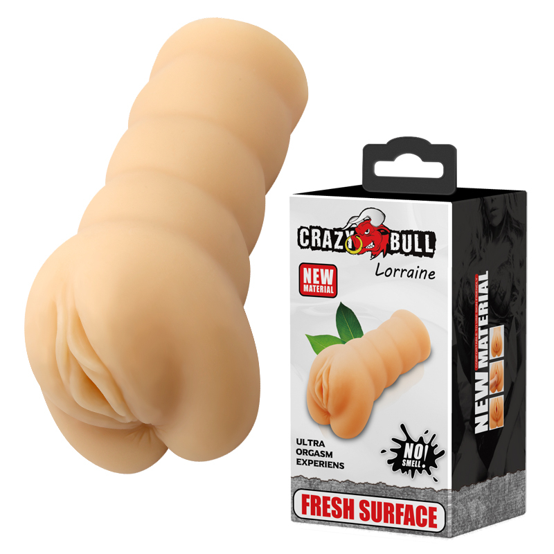 Мастурбатор-Вагина LORRAINE реалистичный, внутренний рельеф, ТПЕ, телесный, 14,8х7 см