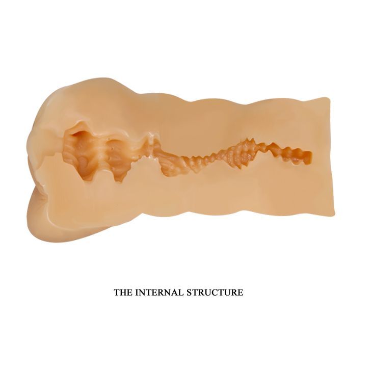 Мастурбатор-Вагина LORRAINE реалистичный, внутренний рельеф, ТПЕ, телесный, 14,8х7 см