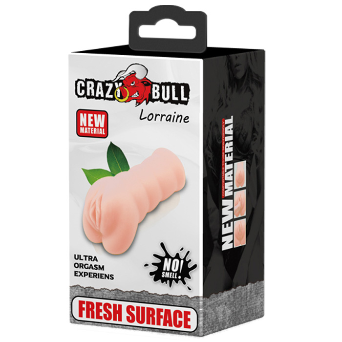Мастурбатор-Вагина LORRAINE реалистичный, внутренний рельеф, ТПЕ, телесный, 14,8х7 см