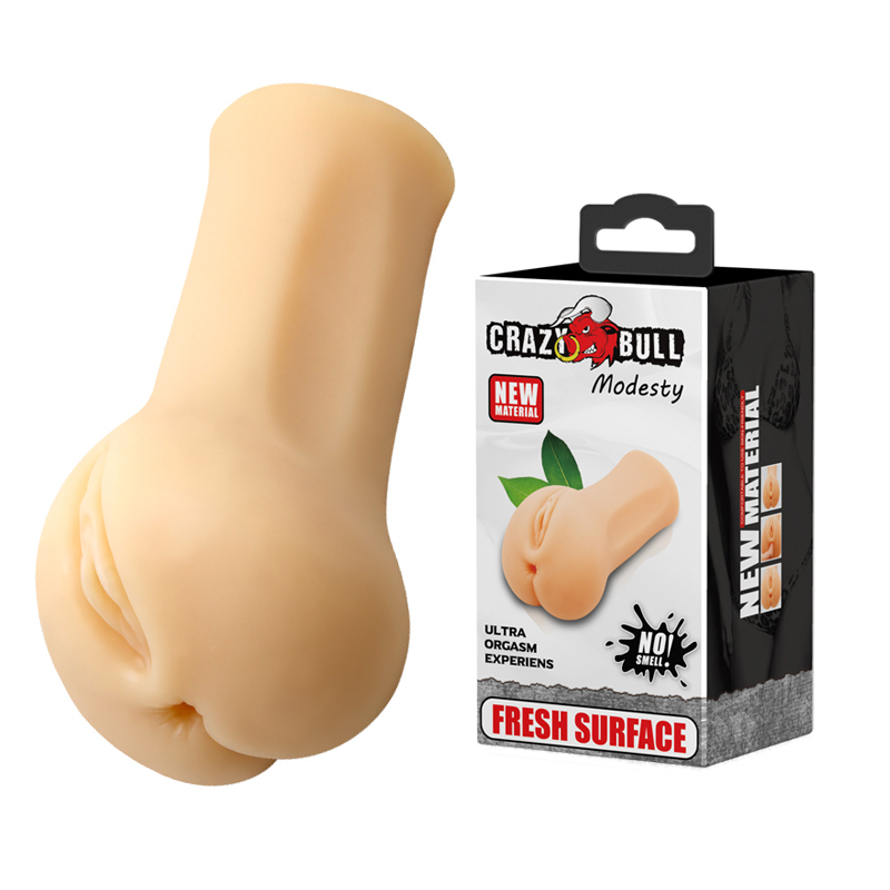 Мастурбатор-АНУС  MODESTY реалистичный, внутренний рельеф, ТПЕ, телесный, 14х6,5 см