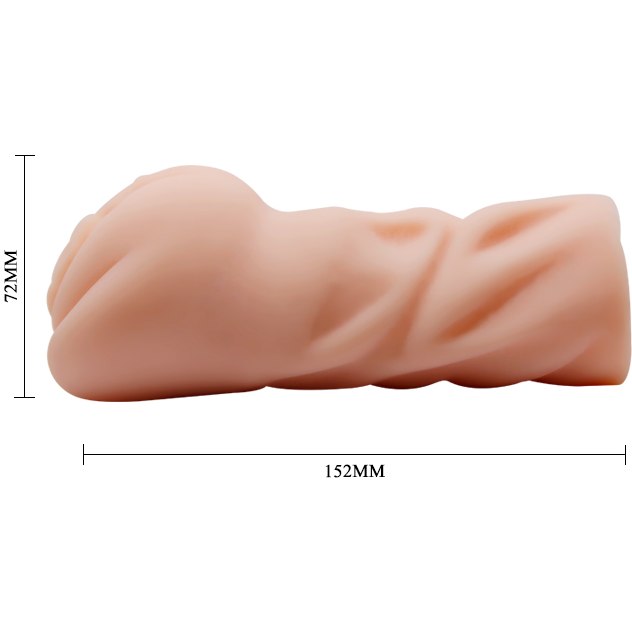 Мягкий ручной мужской мастурбатор- ВАГИНА Crazy Bull MAVIS, цвет телесный, 15,2х7,2 см