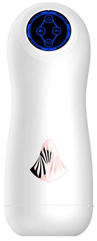 Реалистичный мастурбатор в колбе, 5 скоростей всасывания,  8 режимов пульсирующей вибрации, ТПЕ, АВС-пластик,22(12,7)х7 см