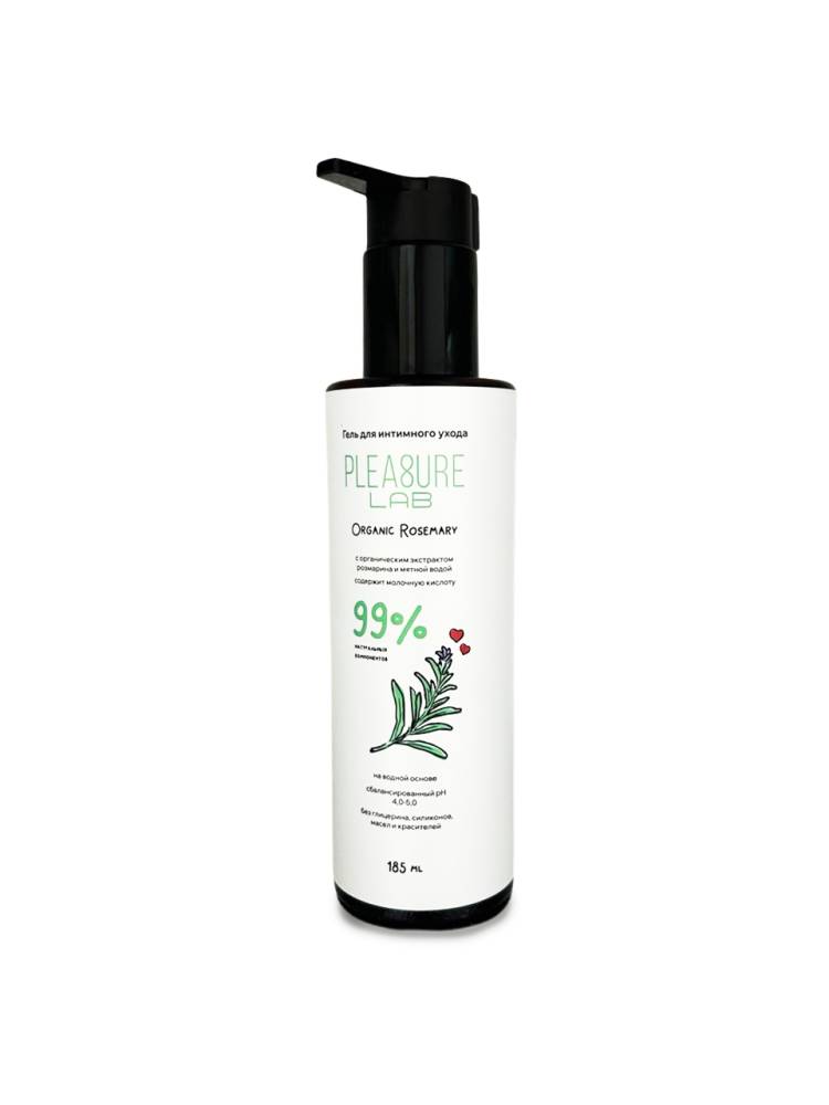 Натуральный органический любрикант PLEASURE LAB ORGANIC ROSEMARY с Розмарином, 185 мл 