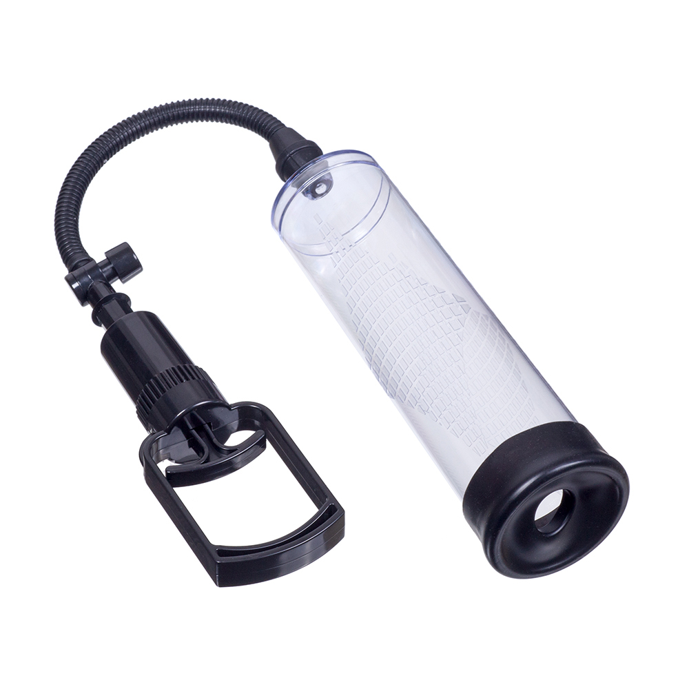 Вакуумная помпа DISCOVERY LIGHT BOARDER CLEAR прозрачная, в комплекте-  эрекционное кольцо,  22,5х6,4 см 