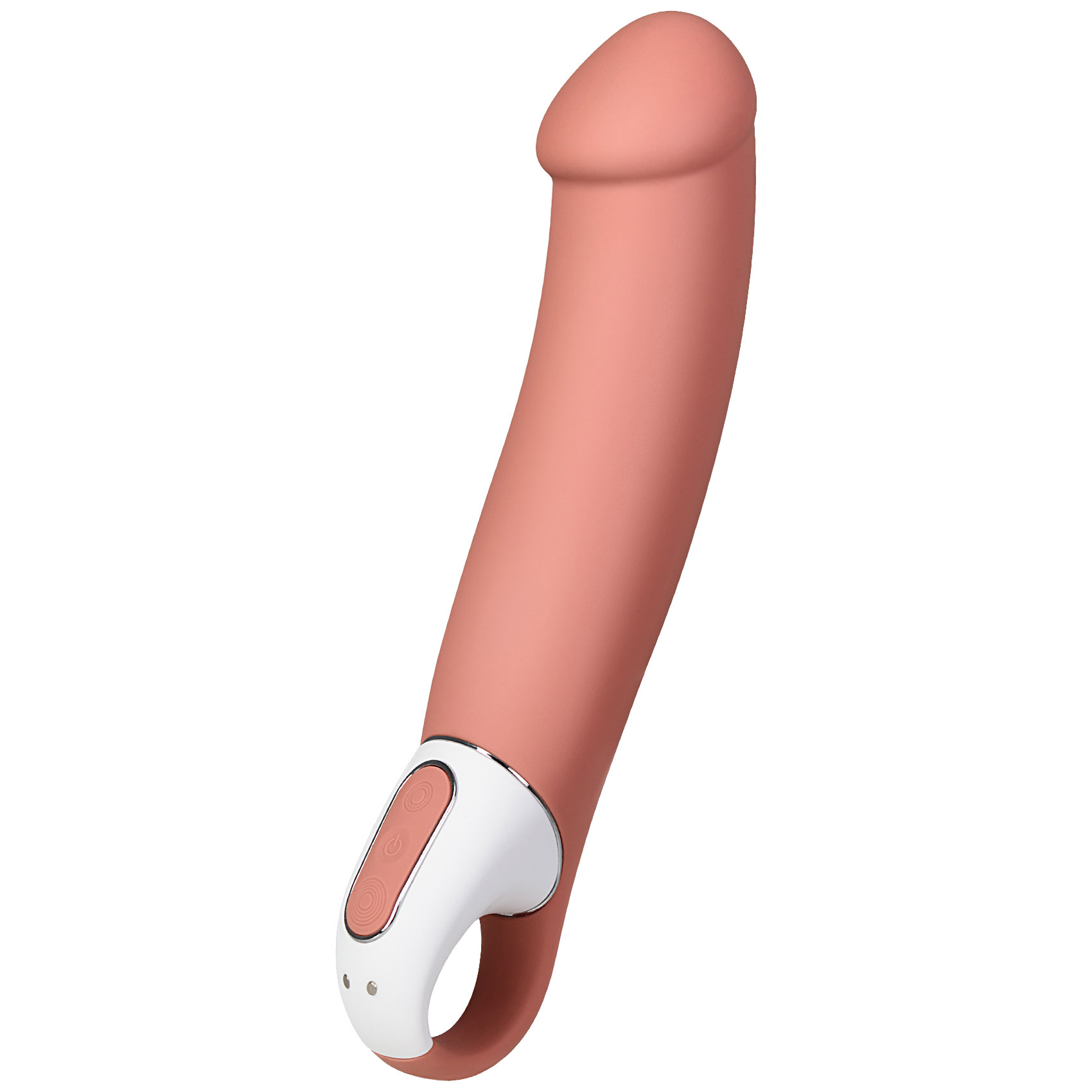 Крупный вибратор SATISFYER VIBES MASTER, 2 мотора, многоскоростной, силикон, розово-телесный, 23,5(17)х4,4 см