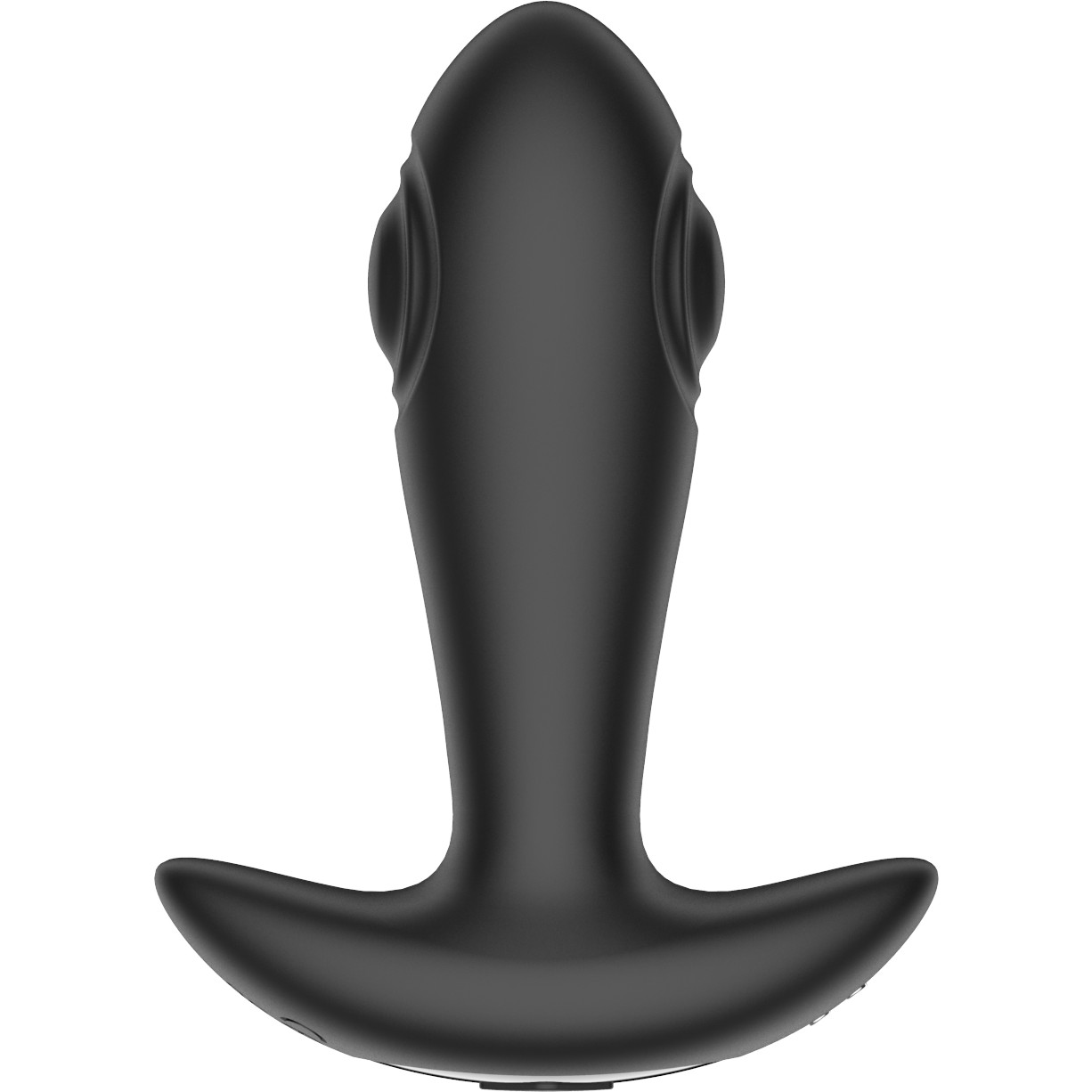 Анальная втулка REGGIE ANAL PLUG с вибрацией и эффектом маятника, 10 режимов вибрации, 10 качаний маятника, силикон, черная, цвет черный, 15(12,6)х3,2 см