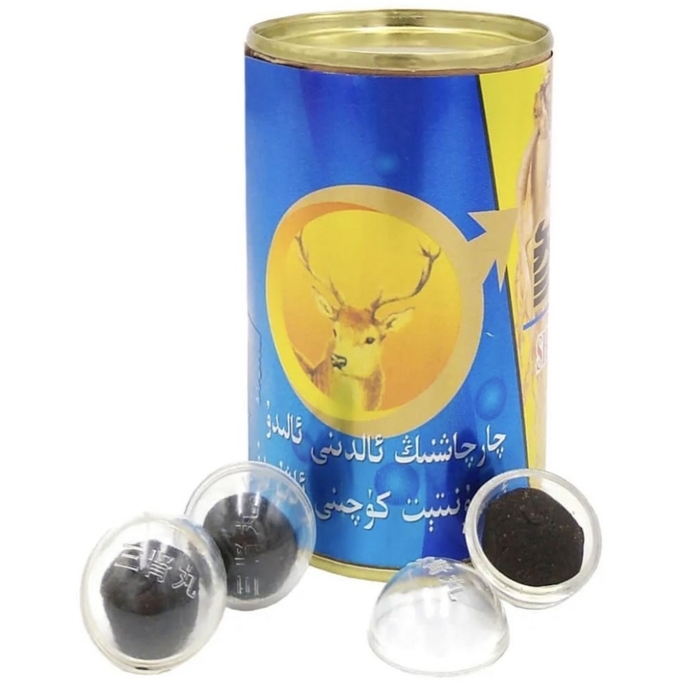 Капсулы-Шарики для усиления эрекции ЗОЛОТОЙ ОЛЕНЬ (Шэнжунсаншэньбао), 1 шт.  