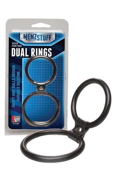    Кольцо двойное черное Dual Rings Black  