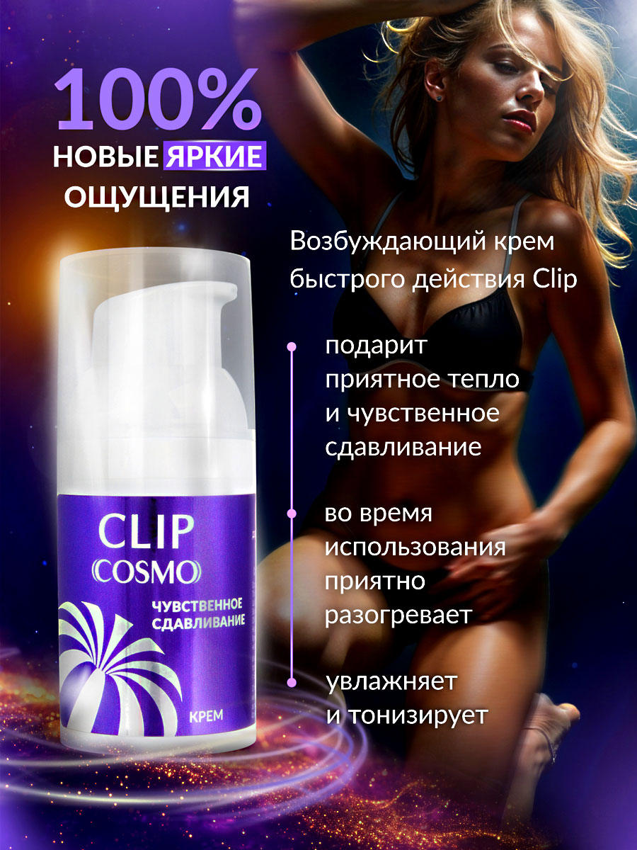 Возбуждающий интимный крем быстрого действия G-SPOT серии COSMO, дозатор, 28 гр