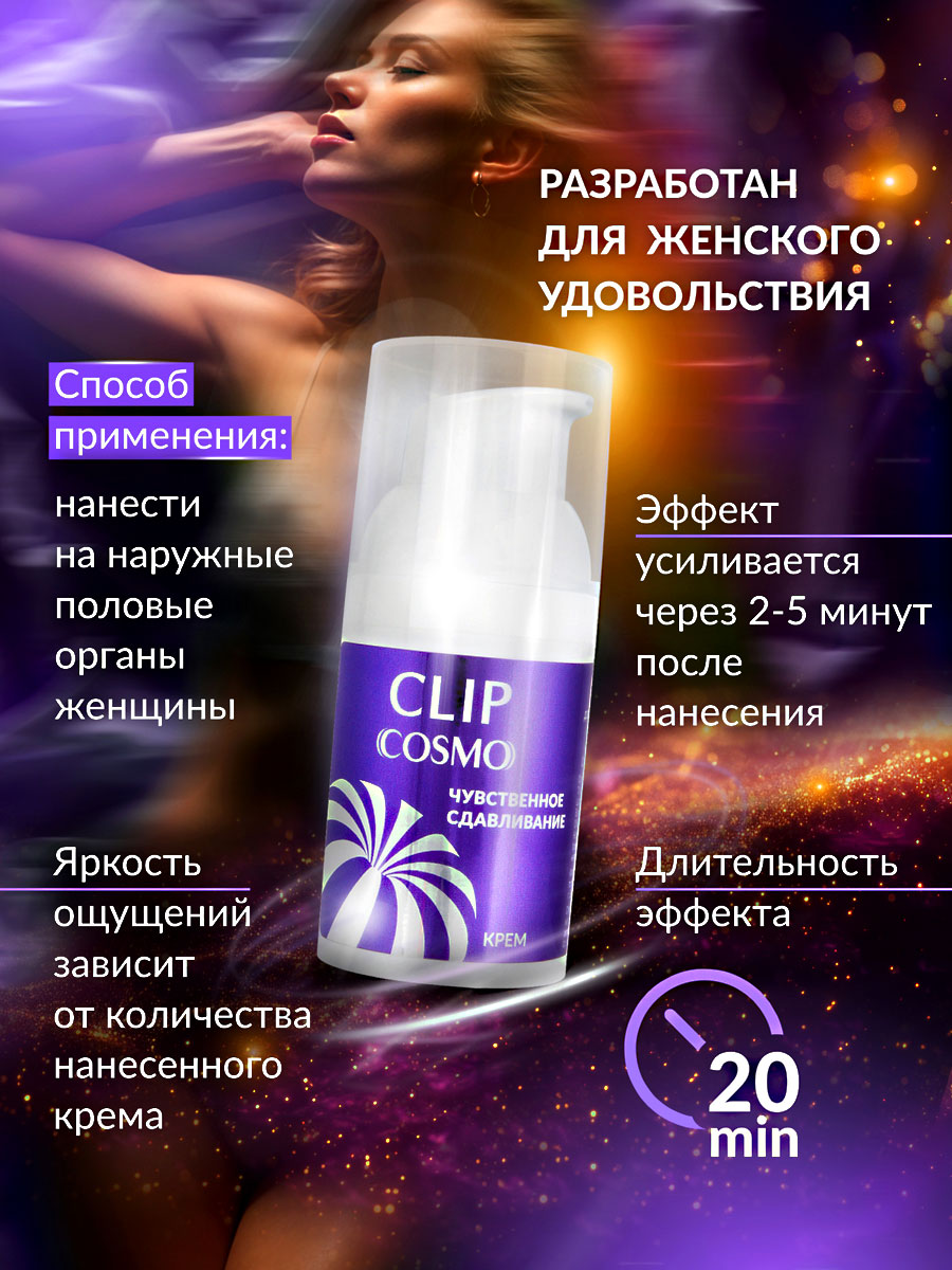 Возбуждающий интимный крем быстрого действия G-SPOT серии COSMO, дозатор, 28 гр